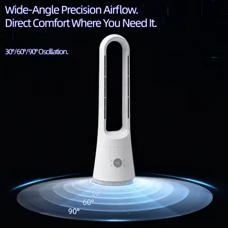 Hot Cool Bladeless Tower Fan Smart Luftreiniger mit Fernbedienung