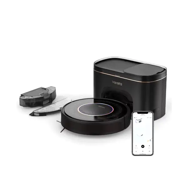 Roboterstaubsauger mit selbstentleerender automatischer Aufladung